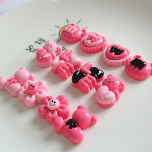 เรซินรูปการ์ตูนเรซินอุปกรณ์เสริมจี้เสน่ห์เรซินเรซินด้านหลังแบนสำหรับตกแต่ง - Product Image 3