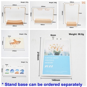 Calendrier de table en bois à feuilles mobiles avec impression de logo personnalisé - Product Image 5