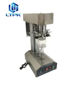 LTPK TDFJ-160 High Quality Pet Máquina De Selagem De Garrafas/Canning Seamer / Can Sealer material de aço Inoxidável