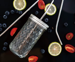 Bán Buôn 20Oz <span class=keywords><strong>600Ml</strong></span> Miệng Rộng Thủy Tinh Trong Suốt Jelly Mason <span class=keywords><strong>Jar</strong></span> Cho Nước Trái Cây - Product Image 4