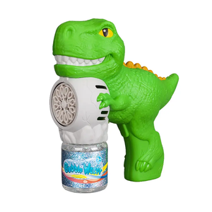 OEM venta de niños de verano al aire libre dinosaurio pistola de burbujas máquina juguetes totalmente automático ametralladora de burbujas conjunto para juegos de burbujas de fiesta - Product Image 1