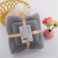 Ensemble de serviettes de bain en microfibre corail, douces, super absorbantes, de haute qualité, bon marché, idéales pour un cadeau, ensemble de serviettes de bain