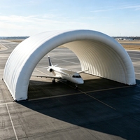 Abri d'aviation gonflable en PVC de haute qualité, sur mesure, quatre saisons, double couche, imperméable, une chambre, pour entrepôt d'avions
