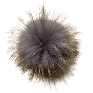 Boule de poils naturelle Pom vrai pompon en fourrure de raton laveur avec bouton pression grande boule de fourrure Pom Pom pour bonnet chapeaux bricolage accessoires de fourrure - Product Image 3