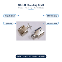 Boîtier de blindage EMI en tôle à ouverture supérieure avec connecteur USB Type C en métal de marque JN, fabriqué en Chine (Guangdong) pour usage industriel