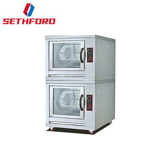 Gran capacidad de doble capa 60 piezas Lista de pollo comercial eléctrico pollo horno rotatorio para la venta - Product Image 1