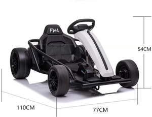 Go-Kart Elettrico per Bambini con Pneumatici da Corsa 110*77*54cm, Giocattolo Sicuro per Bambini, Auto Elettrica da Esterno 24v - Product Image 2