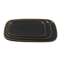 Ensemble de vaisselle en mélamine écologique, assiettes et bols incassables, assiettes à dîner, ensemble de vaisselle