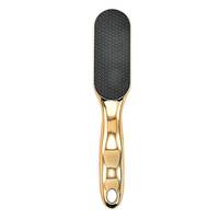 Râpe à pieds double face jetable en plastique et acier inoxydable, outil de pédicure portable pour l'exfoliation et l'élimination des callosités, avec 4 disques de ponçage grain 80 #