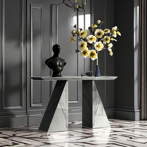 <span class=keywords><strong>Console</strong></span> d'entrée en marbre gris <span class=keywords><strong>moderne</strong></span>, durable et de haute qualité, pour la maison et l'atelier - Product Image 6