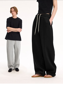 <span class=keywords><strong>Pantaloni</strong></span> Essenziali da <span class=keywords><strong>Uomo</strong></span> RUIQUWIN, Traspiranti, <span class=keywords><strong>Oversize</strong></span>, Casual, a Vita Alta, Tinta Unita, per Uso Quotidiano - Product Image 2