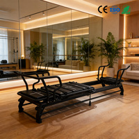 Machine de Pilates Reformer Commerciale en Aluminium MegePro, Réglable, Haute Capacité de Charge, Équipement de Pilates Reformer pour Salle de Sport