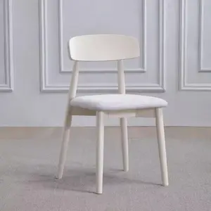 modern dining room furniture white bentwood dining chairs with cushion for hotel restaurant apartment party banquet