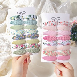 Set di 16 fermagli per capelli con stampa floreale coreana per bambina, fermagli in tessuto fatti a mano, accessori per capelli per bambini, idea regalo - Product Image 1