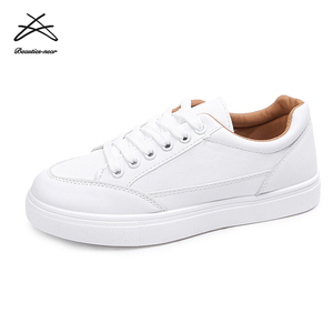 Scarpe da Ginnastica Casual da Donna Primaverili <span class=keywords><strong>Bianche</strong></span> con Lacci in PU, Semplici e Classiche per Ragazze e Sport - Product Image 6