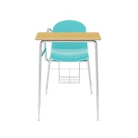 Ensemble de mobilier scolaire, chaise et bureau, chaise d'écolier avec tableau d'écriture pliable