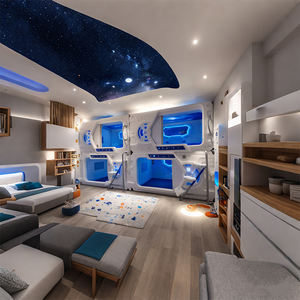Modern Space <span class=keywords><strong>Capsule</strong></span> Sleeping Pod Bed Nouveau design Lits pour chambre d'embarquement Hostel & Hotel Capsules Style panneau ABS - Product Image 6