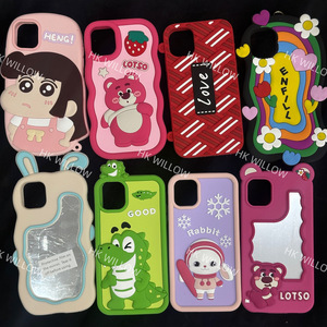 Precio unitario 0.49 USD Fundas de silicona real para iPhone Venta al por mayor Funda para iPhone con dibujos animados, linda funda para teléfono 17 Pro Max - Product Image 3