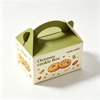 Boîte à biscuits écologiques de qualité alimentaire, design personnalisé, boîte rectangulaire pour beignets, matériau recyclé, boîte à pain pour boulangerie, boîte à emporter