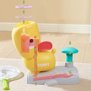 Ensemble de soucoupe volante pédale disque volant jouet tir et attraper le lanceur de disque de mouche jouet ensemble de jeu de Sport de plein air pour les enfants - Product Image 4