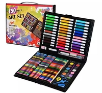 150 pièces de papeterie de coloriage pour enfant, crayon pastel, dessin, aquarelle, stylo, art, peinture, ensemble de coloration
