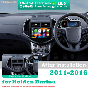 Lecteur multimédia de voiture 9 pouces pour Holden Barina 2011-2016, autoradio Android pour Barina <span class=keywords><strong>TM</strong></span> 2016, <span class=keywords><strong>Carplay</strong></span>/Android Auto sans fil, GPS Navi 64G - Product Image 1