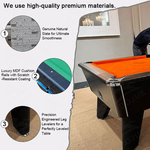 Chất lượng cao Mesa de billar trò chơi giải trí thương mại 7ft 8ft <span class=keywords><strong>billiard</strong></span> bảng đồng tiền hoạt động bảng hồ bơi với các phụ kiện - Product Image 6