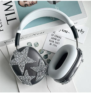 Funda Protectora Brillante con Pedrería para <span class=keywords><strong>Airpods</strong></span> Max, Protector <span class=keywords><strong>de</strong></span> Auriculares <span class=keywords><strong>de</strong></span> TPU, Funda para Almohadillas y <span class=keywords><strong>Diadema</strong></span>, 3 en 1 - Product Image 6