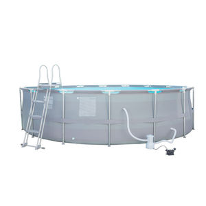 Piscina Plegable Redonda y Profunda de PVC Pro <span class=keywords><strong>Deluxe</strong></span>, Fácil de Instalar, para Uso Familiar - Product Image 2