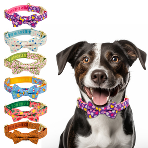 MIDEPET Regalo <span class=keywords><strong>de</strong></span> San Valentín y Año Nuevo Collar <span class=keywords><strong>de</strong></span> Perro Grande <span class=keywords><strong>de</strong></span> Lujo con Pajarita Diseño Lindo Color Ajustable para Venta al por Mayor - Product Image 2