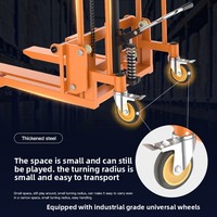 Nouvelle plateforme élévatrice manuelle Kaili Rui jaune légère pour chariot élévateur, mini vérin hydraulique, hauteur de levage 75 mm, en PU