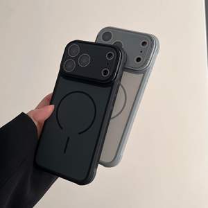 Coque de téléphone magnétique populaire avec support et protection d'objectif pour iPhone 17 16 15 14 13 12 11 Pro Max avec film de protection d'objectif - Product Image 4