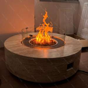 Mesa de centro personalizada de crucero, calentador de propano para exteriores, jardín, chimenea de <span class=keywords><strong>Gas</strong></span> Natural, pozo de fuego - Product Image 3