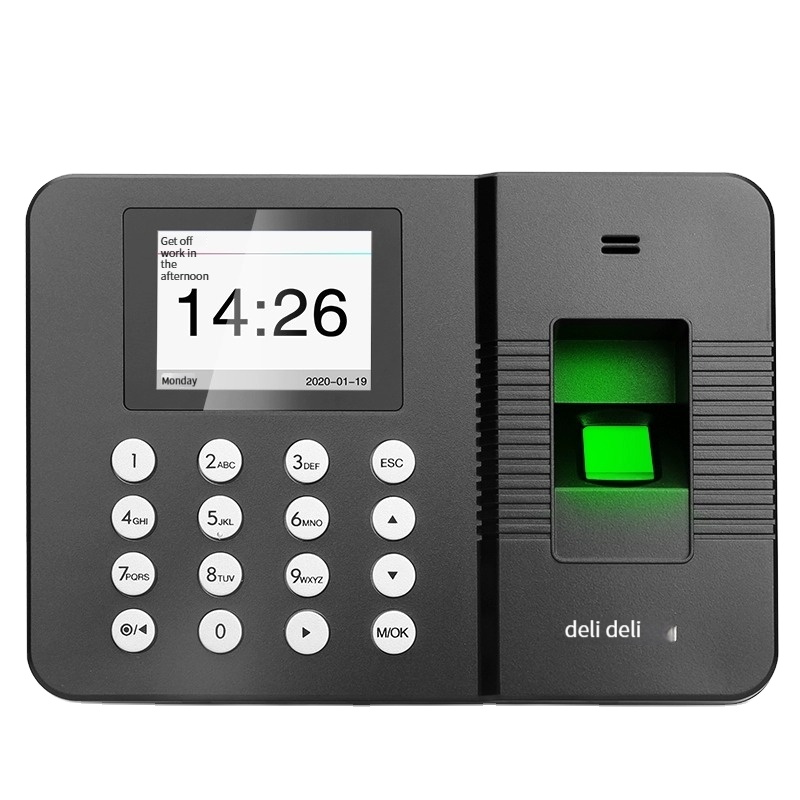 Deli 3960PRO Высококачественная интеллектуальная машинка по отпечаткам пальцев, время посещения, без программного обеспечения, перфоратор автоматически генерирует