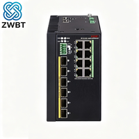 Commutateur Ethernet industriel H3C IE4500-14S-G, prise en charge POE, SNMP, QoS, VLAN, empilable, 10/100/1000 Mbps, 14 ports, capacité 672 Gbps, en stock