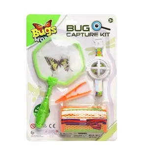 儿童蝴蝶网生物守护者放大镜自然探险家虫子Zapper陷阱捕捉器套件