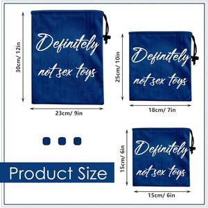 Pochette de rangement pour jouets sexuels de luxe, en velours, discrète, anti-poussière, pour vibrateur en silicone - Product Image 2