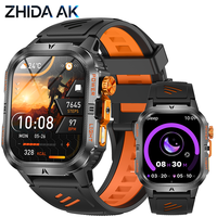 HT49 Smartwatch 2.01 IPS Großer Bildschirm 1200mAh Akkulaufzeit LED-Taschenlampe Aktivitätsüberwachung BT-Anruf, Benachrichtigung über eingehende Nachrichten