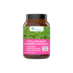 Capsules de poudre de psyllium à succès avec fibres alimentaires pour favoriser la sensation de satiété et soutenir la digestion – Capsules à base de plantes - Product Image 1