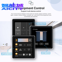 Interrupteur intelligent électrique Android Tuya Bar Design pour maison connectée avec contrôle à distance via application Zigbee, écran OLED, utilisation universelle