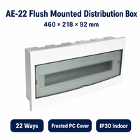 Boîtier de distribution d'alimentation OEM pour disjoncteurs, 22 voies, en plastique, JINHAI AE-22, usage commercial intérieur