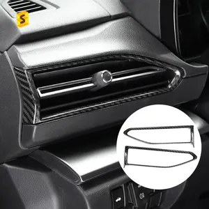 Shasha Carbon For Subaru WRX Air Vent Frame Cover Real Carbon Fiber For Subaru WRX Interior Accessories