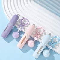 Flacon de parfum miniature portable de 5 ml, vide, rechargeable, en verre, vaporisateur de parfum, personnalisation disponible