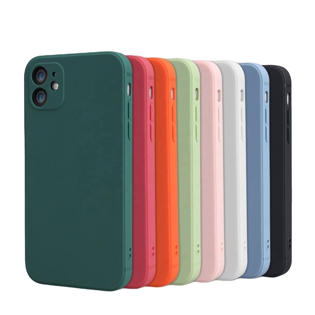 Matte Soft TPU Silicone Shockproof Phone Cover Frosted Color Case for iPhone 14 11 12 13 15 Pro Max Samsung Xiaomi OPPO Cases