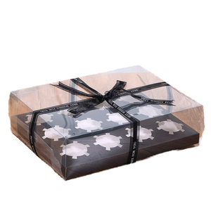 Caja Rígida de PET Transparente Biodegradable de 12 Cavidades para Cupcakes y Empaque de Comida para Llevar - Product Image 1