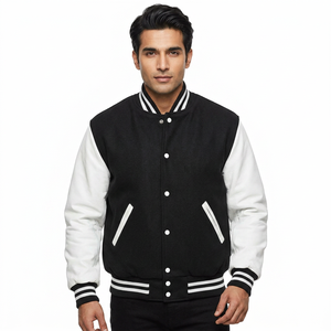Veste universitaire sur mesure au design unique, veste d'hiver tricotée, col montant, toile, prix d'usine, tendance mode, logo personnalisé - Product Image 1