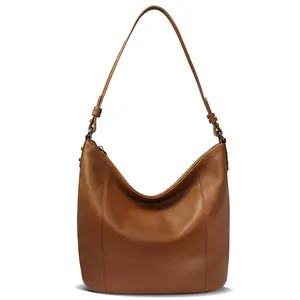 2024 Nieuwe Design Dames High-End Zacht Echt Leer Vintage Grote Capaciteit Hobo Schouder Draagtassen Voor Dames