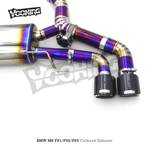 <span class=keywords><strong>Tuning</strong></span> Performance Titanium Catback para <span class=keywords><strong>BMW</strong></span> <span class=keywords><strong>M8</strong></span> F91/F92/F93 4,4 T 2017-2023 Racing Sport Car tubo de escape Valvetronic silenciador - Product Image 4