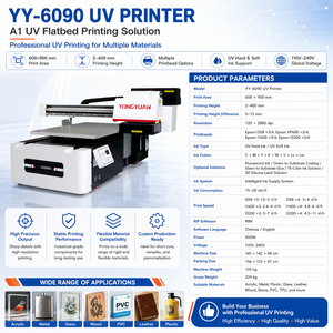 6090 UV <b>Printer</b> <b>A1</b> Flatbed Printing Machine for Small Business Custom Phone Case Gift Acrylic Glass Metal Product Printing - Product Image 3