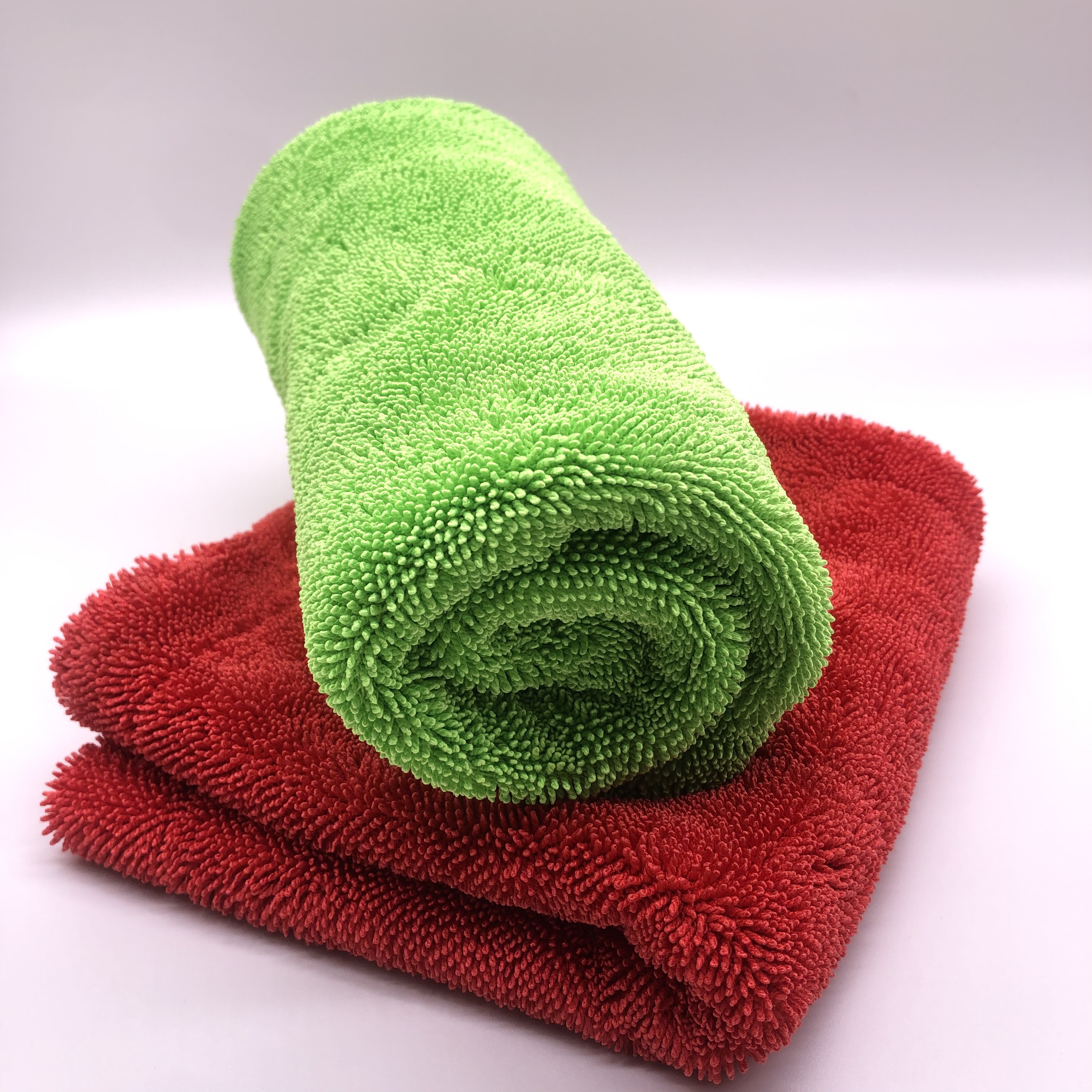 300-800gsm Edgeless Microfiber Twisted Car Wash Towels Drying Microfibre Care Detailing Auto Cleaning Super Absorbent Cloth